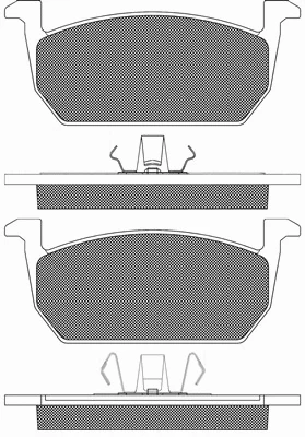 Brake Pad Set, disc brake (20253)