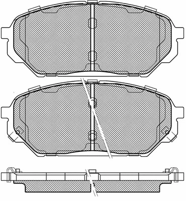 Brake Pad Set, disc brake (20186)