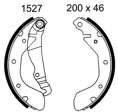 Brake Shoe Set (01527)