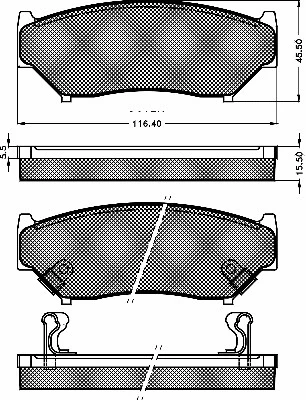 Brake Pad Set, disc brake (10335)