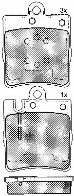 Brake Pad Set, disc brake (10859)