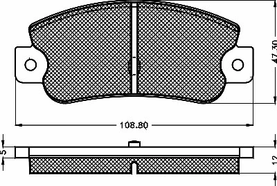 Brake Pad Set, disc brake (10441)