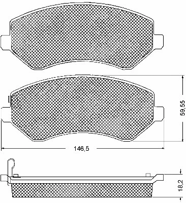 Brake Pad Set, disc brake (10693)