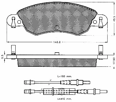 Brake Pad Set, disc brake (10604)