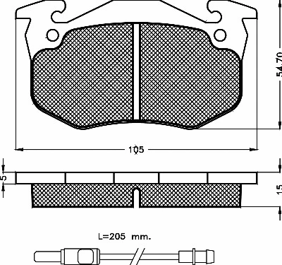 Brake Pad Set, disc brake (10241)