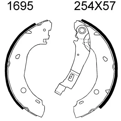 Brake Kit, drum brake (7454)