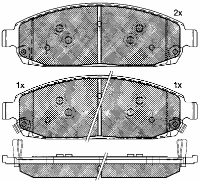 Brake Pad Set, disc brake (10925)