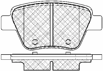 Brake Pad Set, disc brake (10987)