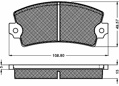 Brake Pad Set, disc brake (10322)