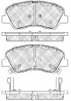 Brake Pad Set, disc brake (20056)