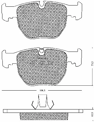 Brake Pad Set, disc brake (10409)
