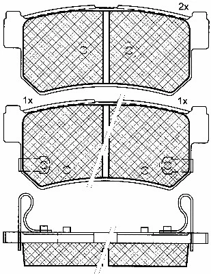Brake Pad Set, disc brake (10856)