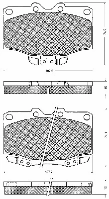 Brake Pad Set, disc brake (10755)