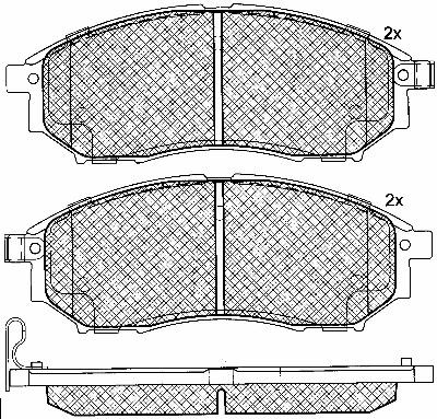 Brake Pad Set, disc brake (10879)