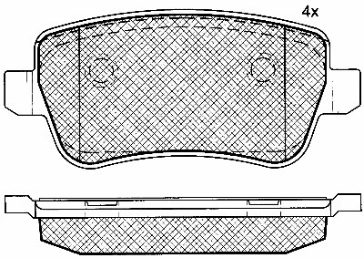Brake Pad Set, disc brake (10775)