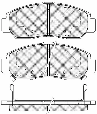 Brake Pad Set, disc brake (20044)