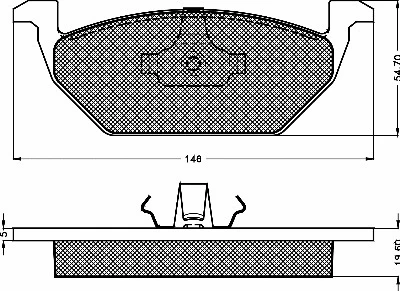 Brake Pad Set, disc brake (10425)