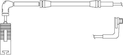 Warning Contact, brake pad wear (09027)