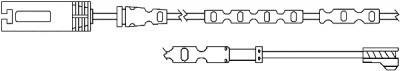 Warning Contact, brake pad wear (09045)
