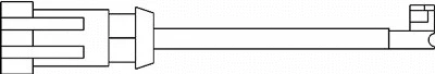 Warning Contact, brake pad wear (09060)