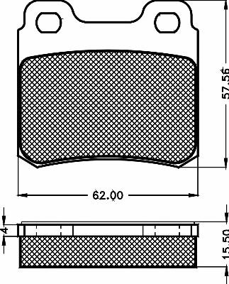 Brake Pad Set, disc brake (10485)