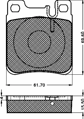Brake Pad Set, disc brake (10506)