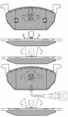 Brake Pad Set, disc brake (20124)