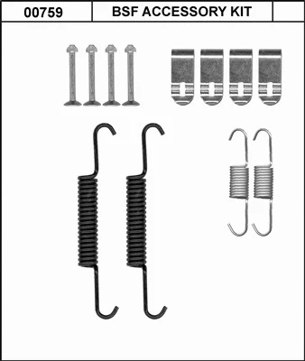 Accessory Kit, parking brake shoes (00759)