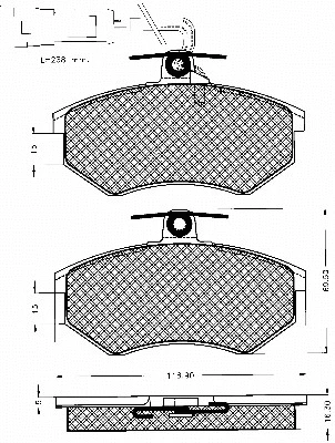Brake Pad Set, disc brake (10257)
