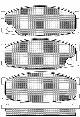 Brake Pad Set, disc brake (20166)