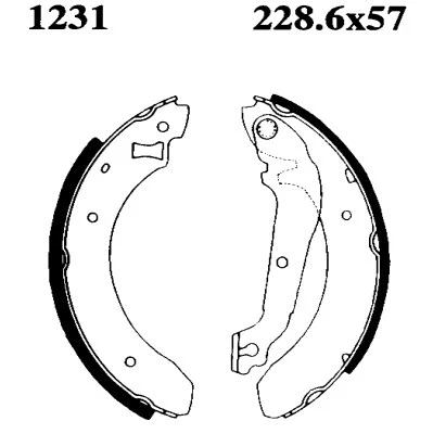 Brake Shoe Set (01231)