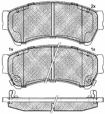 Brake Pad Set, disc brake (10928)