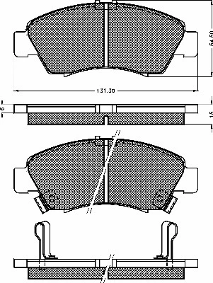 Brake Pad Set, disc brake (10361)