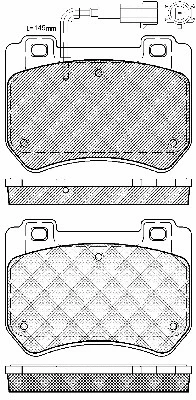 Brake Pad Set, disc brake (10998)