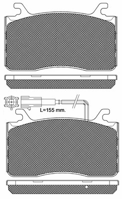 Brake Pad Set, disc brake (20334)