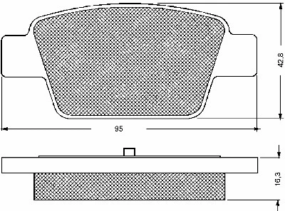 Brake Pad Set, disc brake (10593)