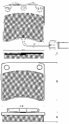 Brake Pad Set, disc brake (10742)