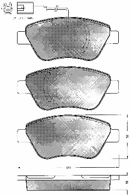 Brake Pad Set, disc brake (10750)