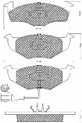 Brake Pad Set, disc brake (10730)