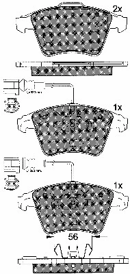 Brake Pad Set, disc brake (10783)