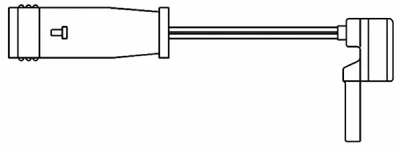 Warning Contact, brake pad wear (09018)