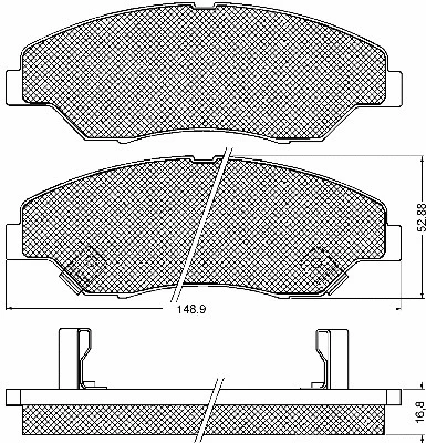 Brake Pad Set, disc brake (10709)