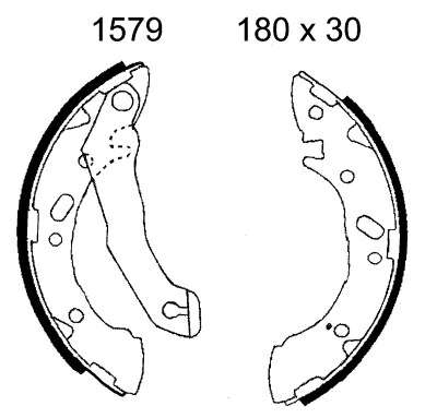 Brake Shoe Set (01579)