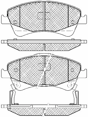 Brake Pad Set, disc brake (20096)