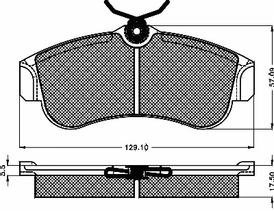 Brake Pad Set, disc brake (10124)
