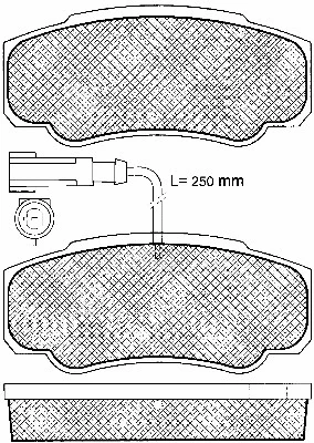 Brake Pad Set, disc brake (10964)