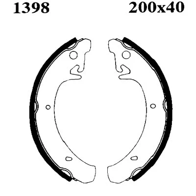 Brake Shoe Set (01398)