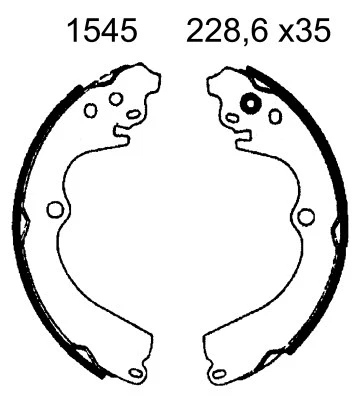 Brake Shoe Set (01545)