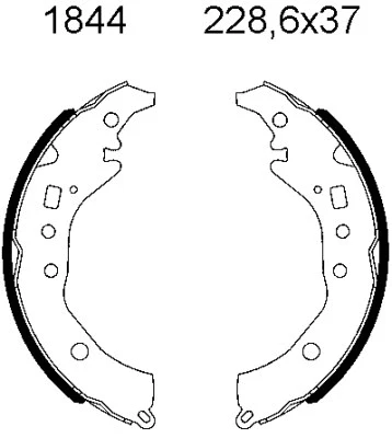 Brake Shoe Set (01844)