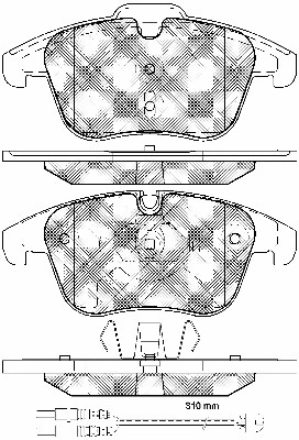 Brake Pad Set, disc brake (10983)